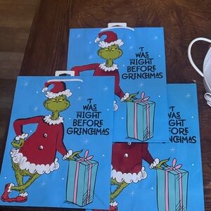 Grinch Christmas Gift Bags